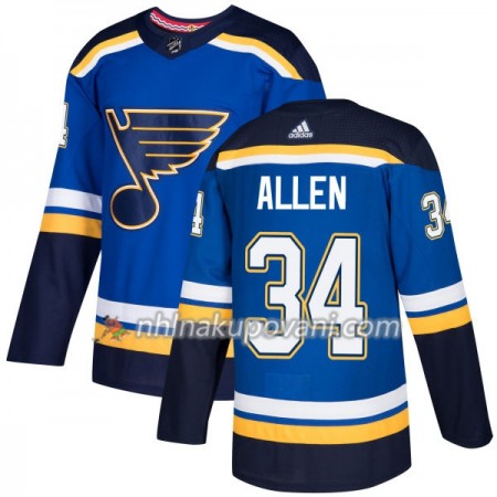 St. Louis Blues Dresy Jake Allen 34 Adidas 2017-2018 Modrá Authentic - Pánské St. Louis Blues Dresy Jake Allen 34 Adidas 2017-2018 Modrá Authentic - Pánské